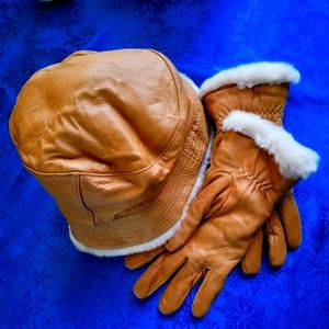 Vintage Leather Fur Lined Jacket